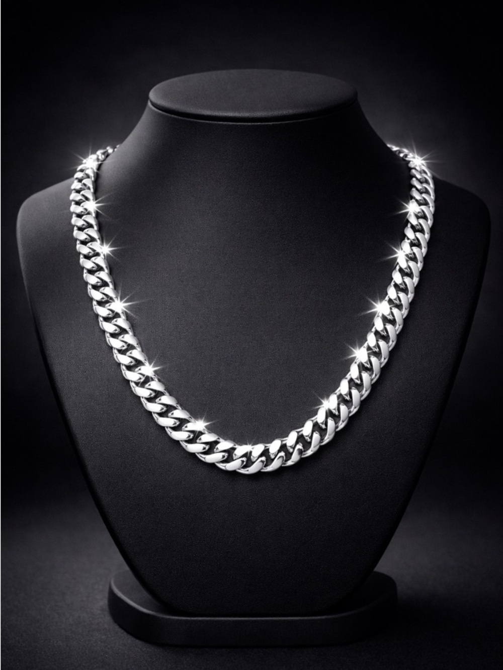 24 inch Cuban Link Chain Necklace for Men and Women 8mm